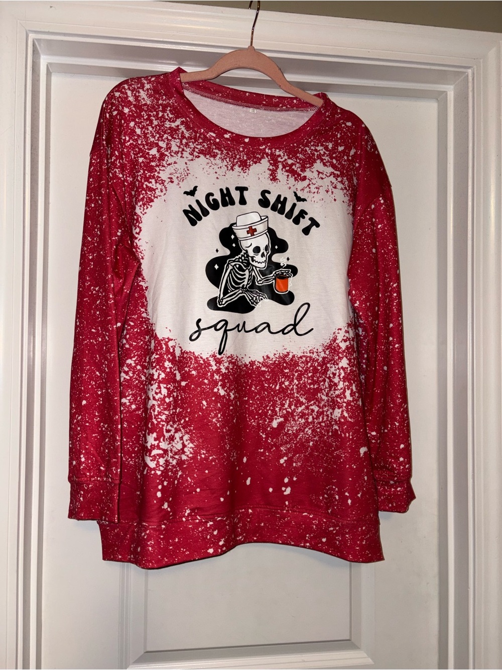 Night Shift Squad Nurse Long Sleeve Top